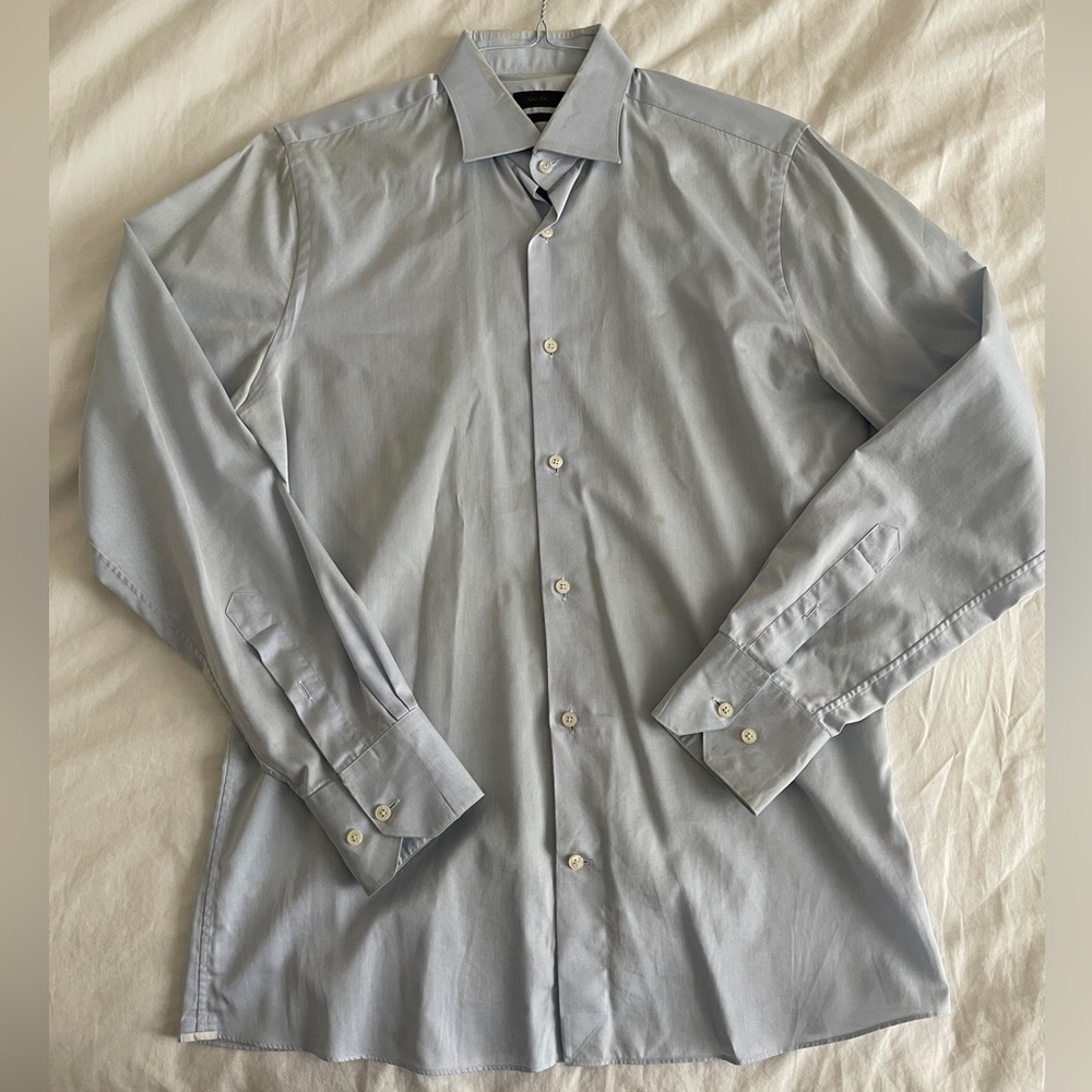 Saks Fifth Avenue men’s dress shirt blue